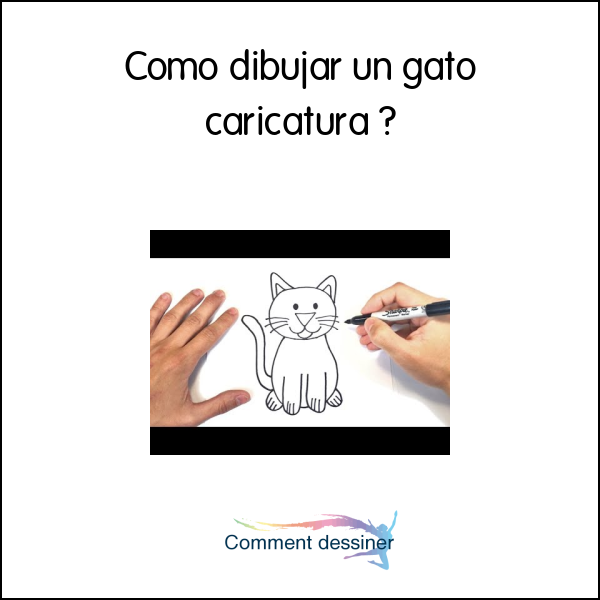 Como dibujar un gato caricatura